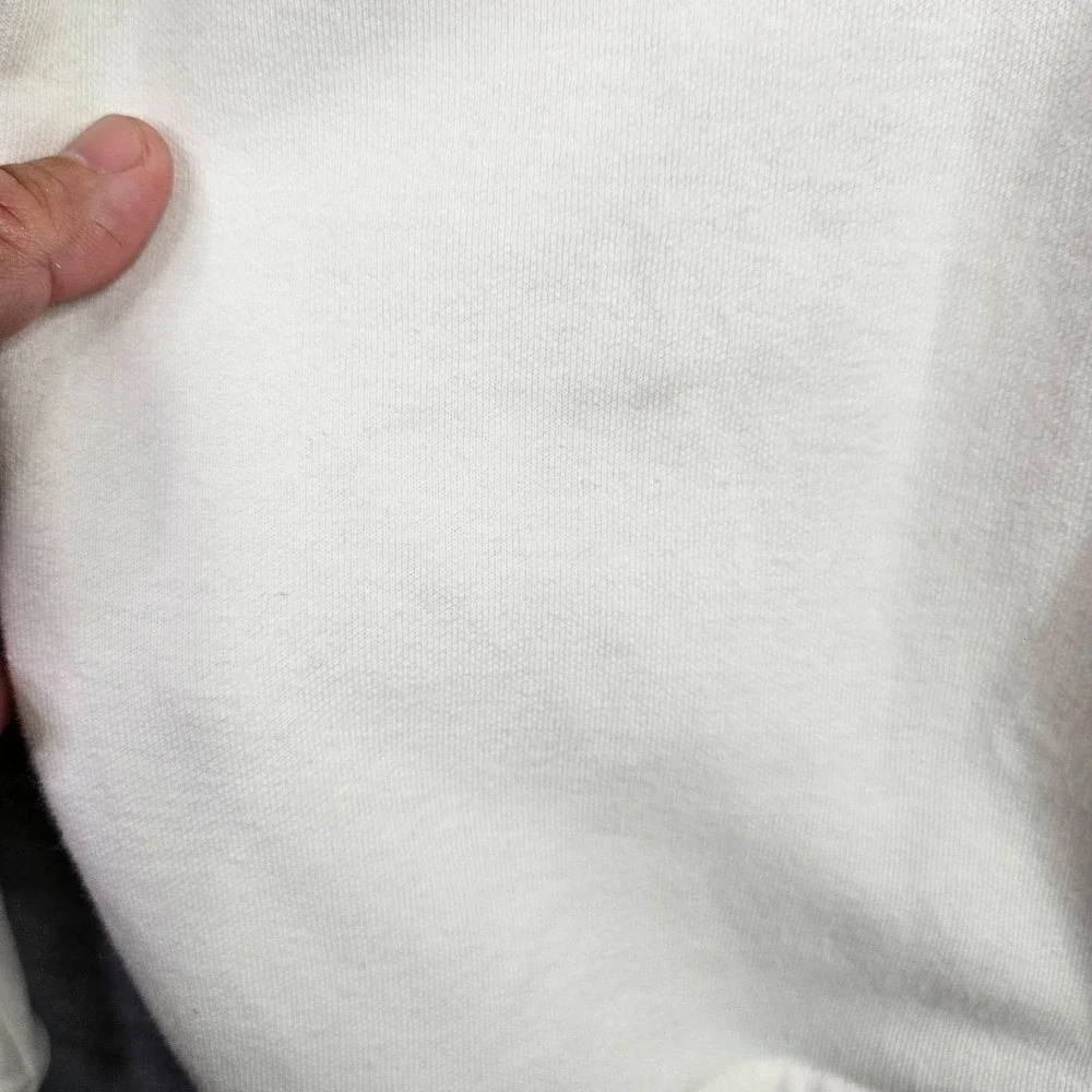 Sean John Men's XL White Tiger Graphic Sweatshirt Crewneck Streetwear Pullover